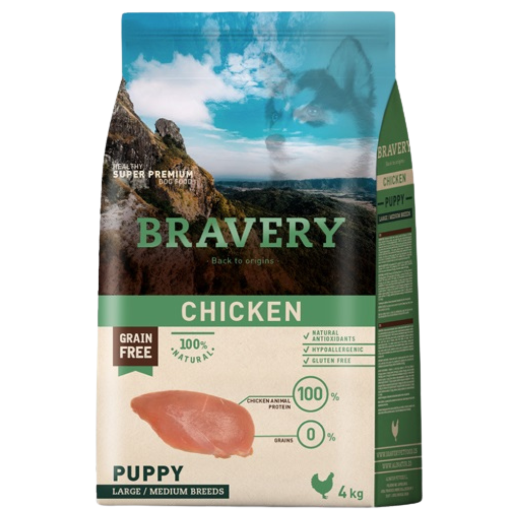 Bravery Puppy Chicken Large/ Medium Breeds